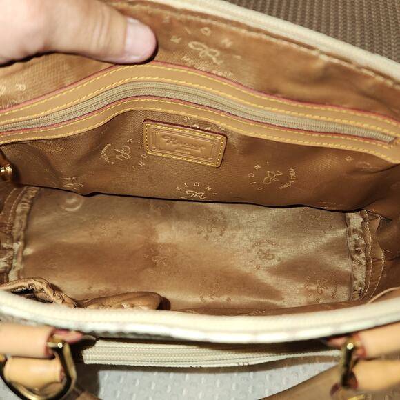 RIONI BRIONI SIGNATURE LAUREN 32 DOMED SATCHEL BAG ITALY - Picture 10 of 11